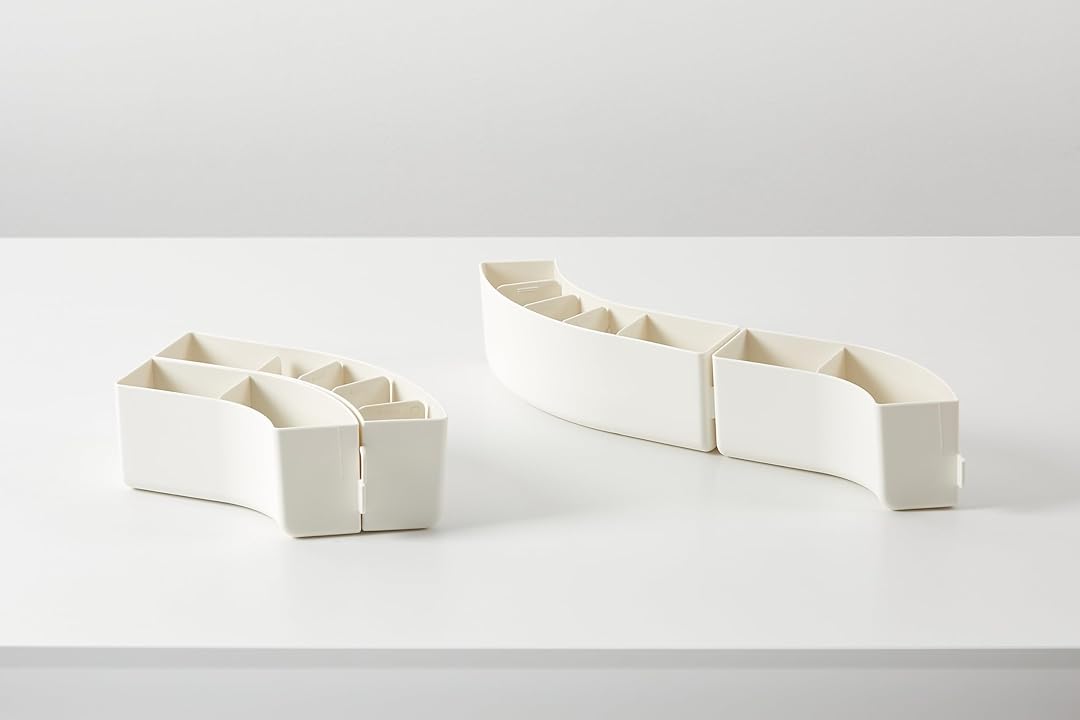 Litem Pen Stand 6 Compartment Train - Ivory